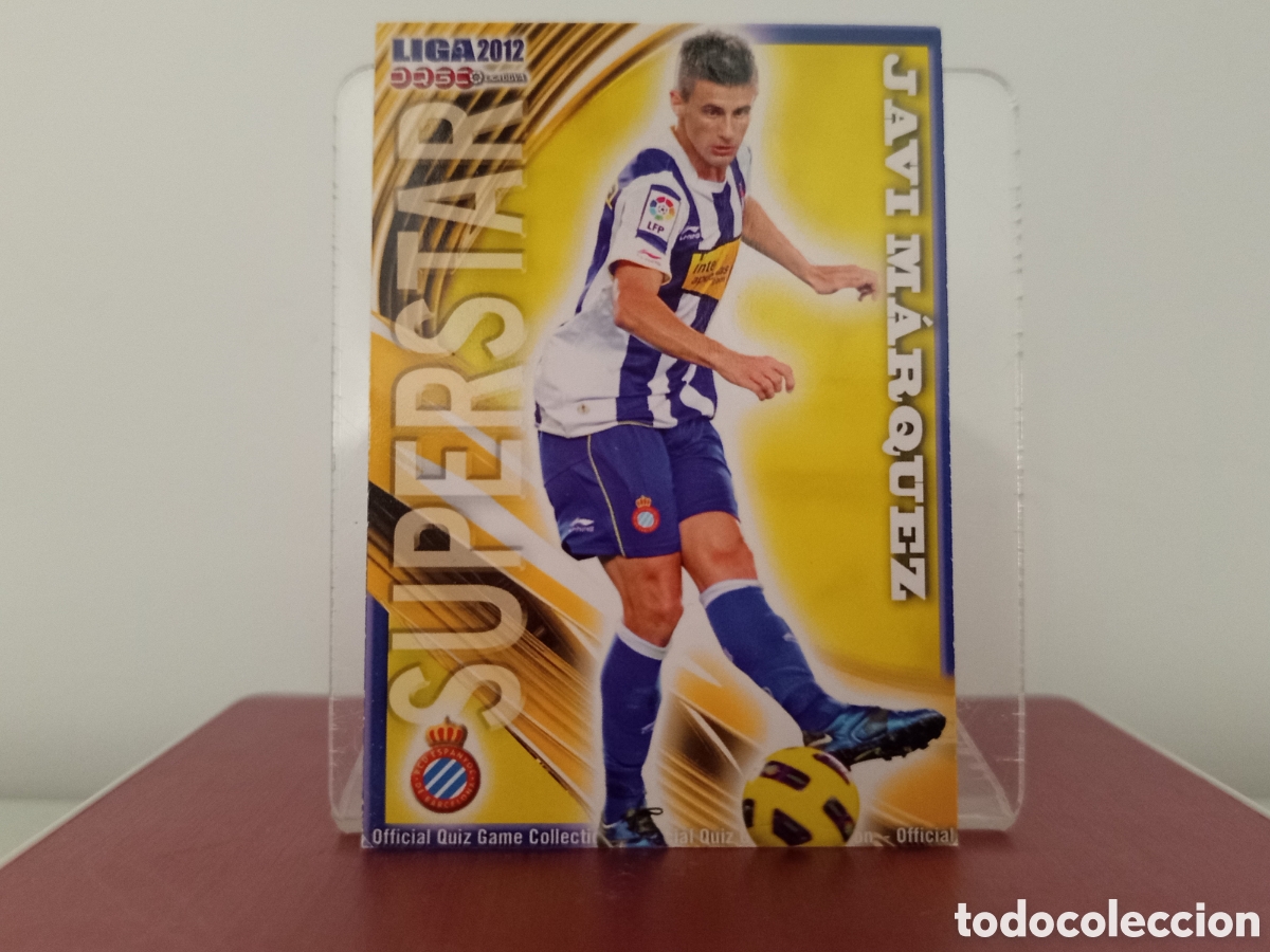 Cromos de F&uacute;tbol: ❇️ CROMO ⚽ JAVI M&Aacute;RQUEZ ESPA&Ntilde;OL SUPERSTAR FICHAS LIGA QUIZ 11 12 2011 2012 MUNDICROMO ❇️