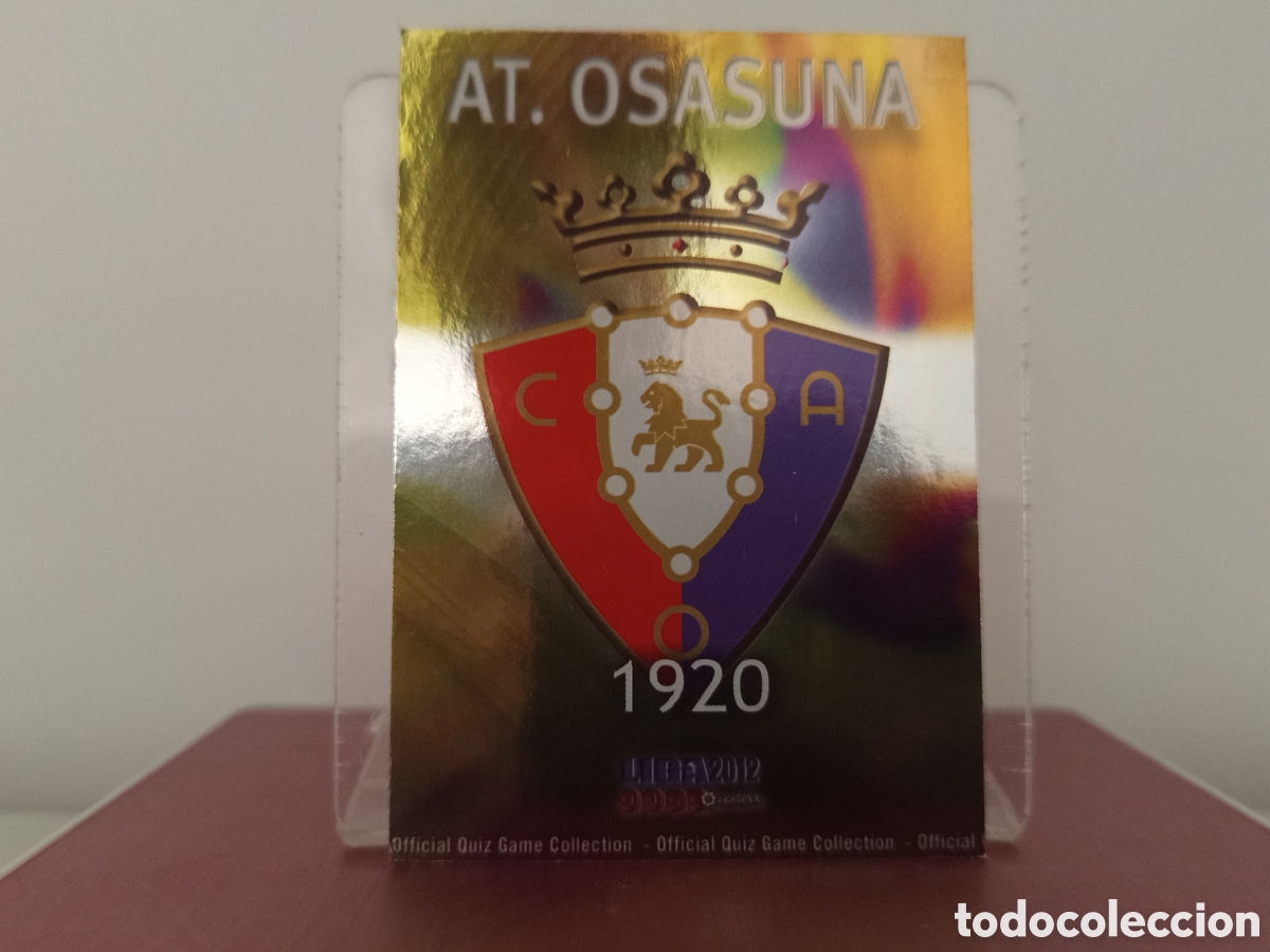 Football Stickers: ❇️ CROMO ⚽ ESCUDO OSASUNA FICHAS LIGA QUIZ 11 12 2011 2012 MUNDICROMO ❇️