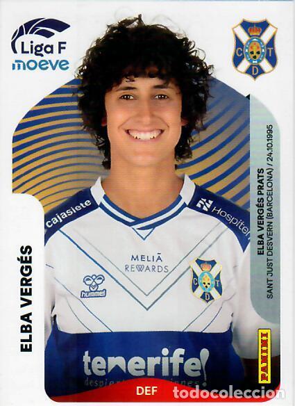 Cromos de F&uacute;tbol: CROMO PANINI LIGA FEMENINA F 2025-26 (25 - 26) - N&ordm; 109 - ELBA VERG&Eacute;S - COSTA ADEJE TENERIFE