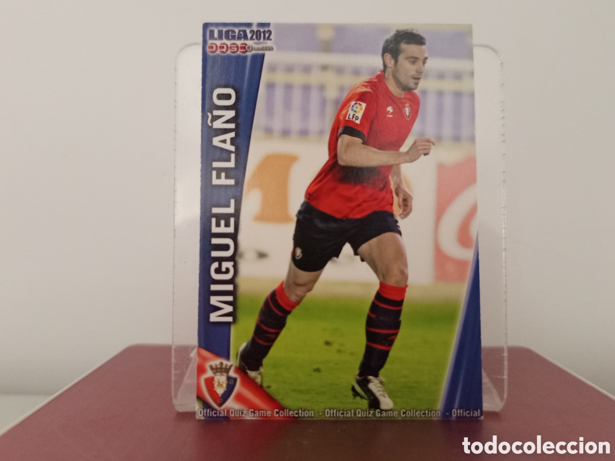 Football Stickers: ❇️ CROMO ⚽ MIGUEL FLA&Ntilde;O OSASUNA FICHAS LIGA QUIZ 11 12 2011 2012 MUNDICROMO ❇️