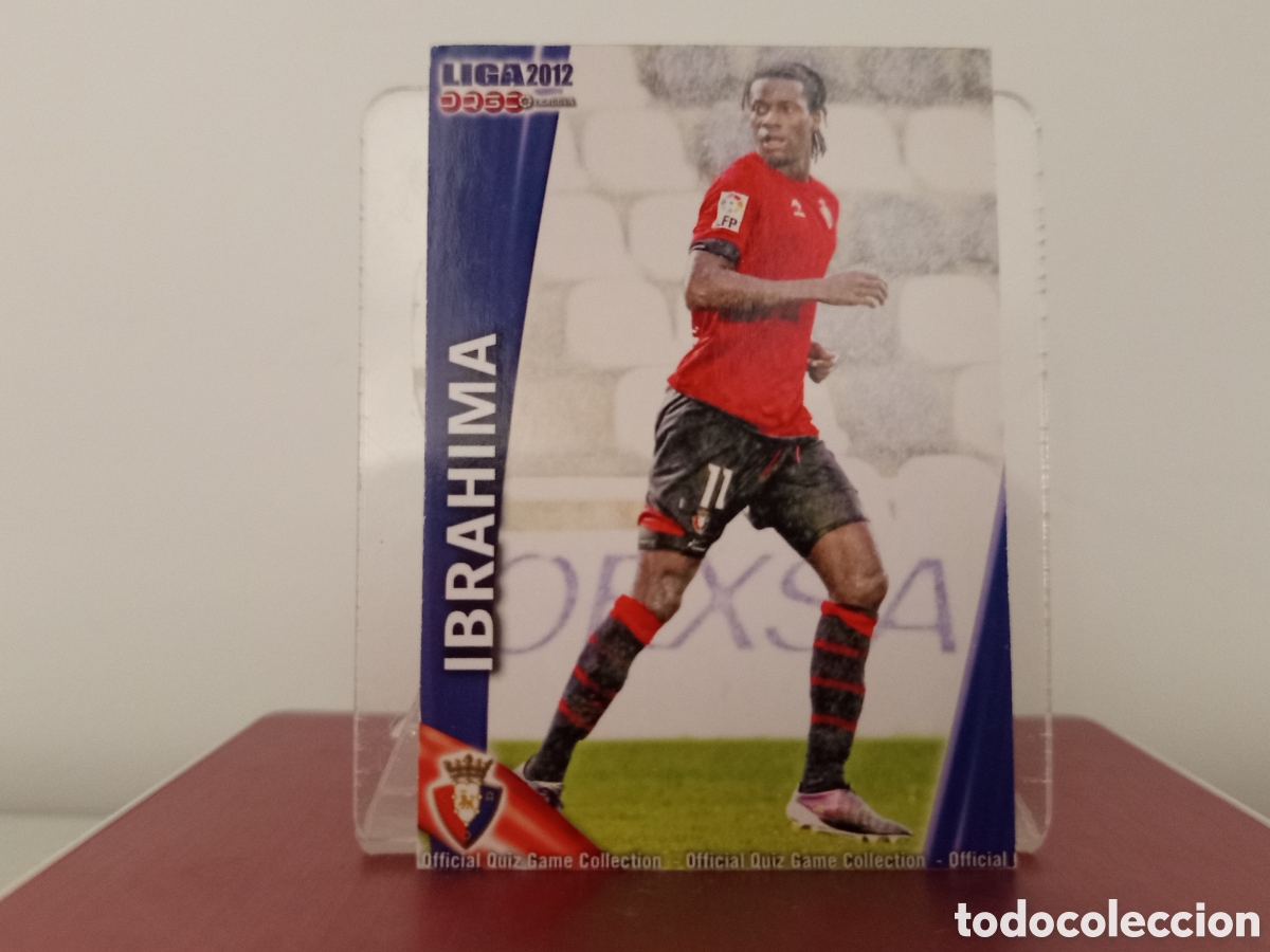 Fu&szlig;ball-Sticker: ❇️ CROMO ⚽ IBRAHIMA OSASUNA FICHAS LIGA QUIZ 11 12 2011 2012 MUNDICROMO ❇️