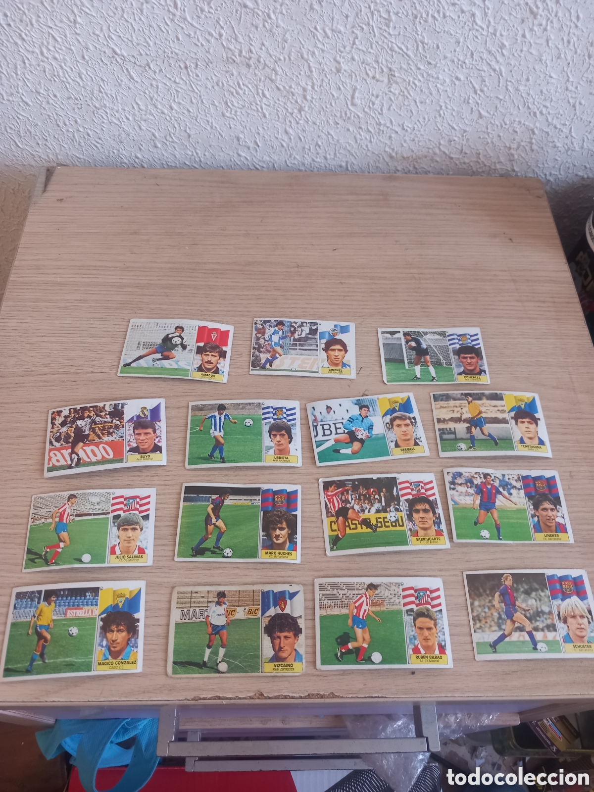 Cromos de F&uacute;tbol: 15 CROMOS ULTIMOS FICHAJES Y COLOCAS SIN PEGAR LIGA ESTE 86/87,,VER FOTOS
