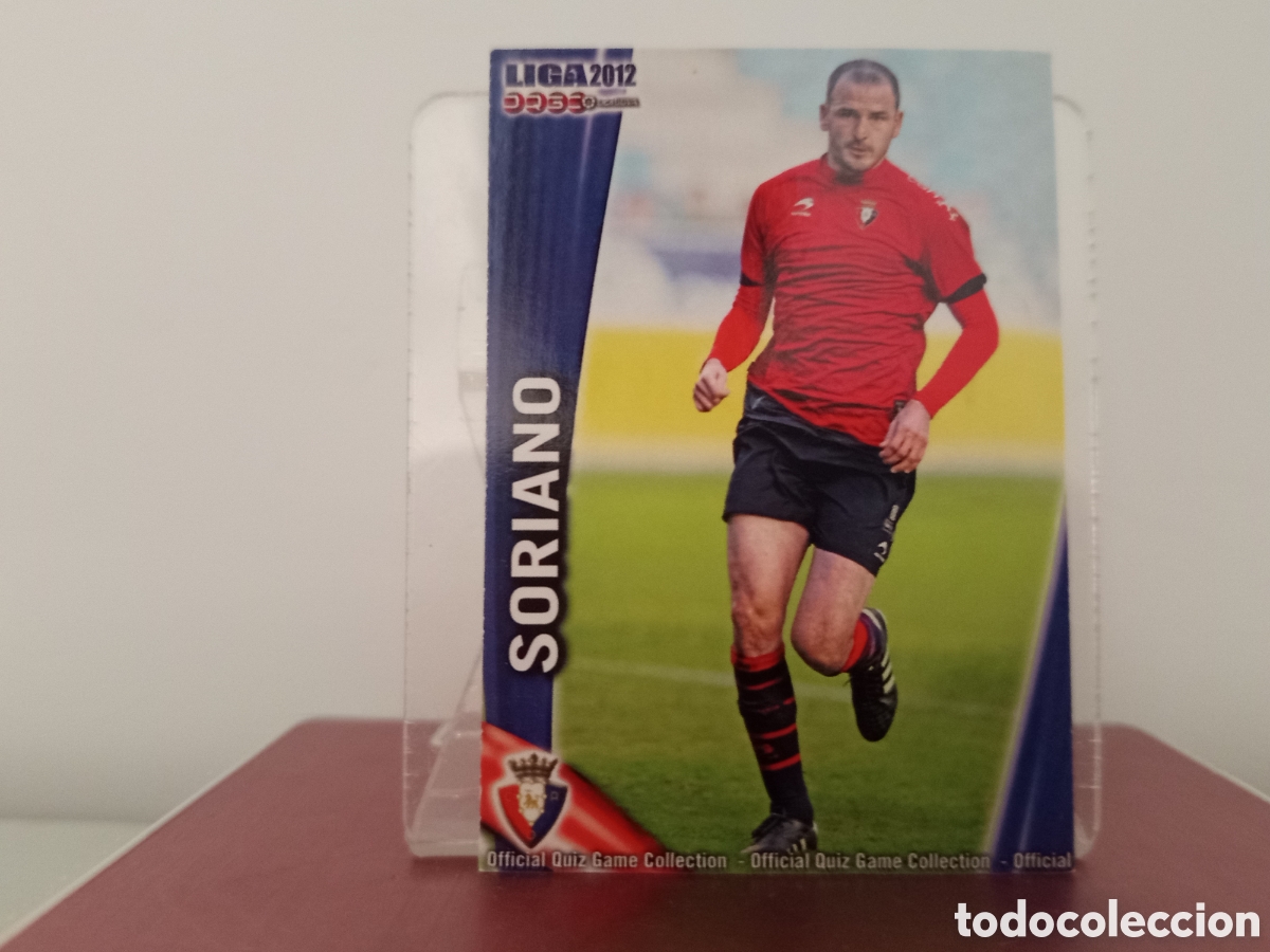 Fu&szlig;ball-Sticker: ❇️ CROMO ⚽ SORIANO OSASUNA FICHAS LIGA QUIZ 11 12 2011 2012 MUNDICROMO ❇️