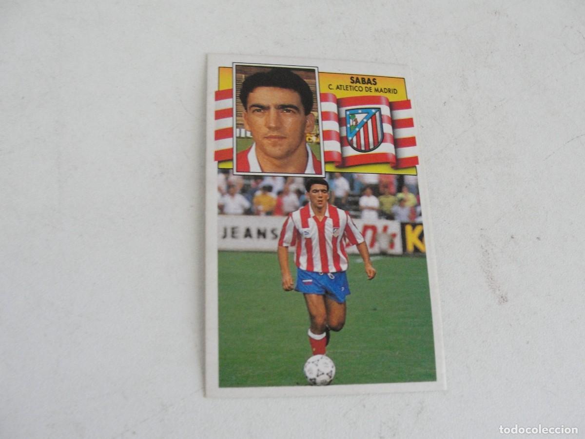 Cromos de F&uacute;tbol: LIGA ESTE 90 91 / CROMO NUEVO FICHAJE N&ordm; 7 SABAS - ATLETICO MADRID - SIN PEGAR