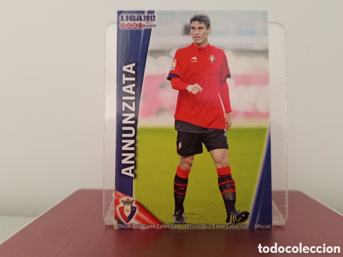 Fu&szlig;ball-Sticker: ❇️ CROMO ⚽ ANNUNZIATA OSASUNA FICHAS LIGA QUIZ 11 12 2011 2012 MUNDICROMO ❇️