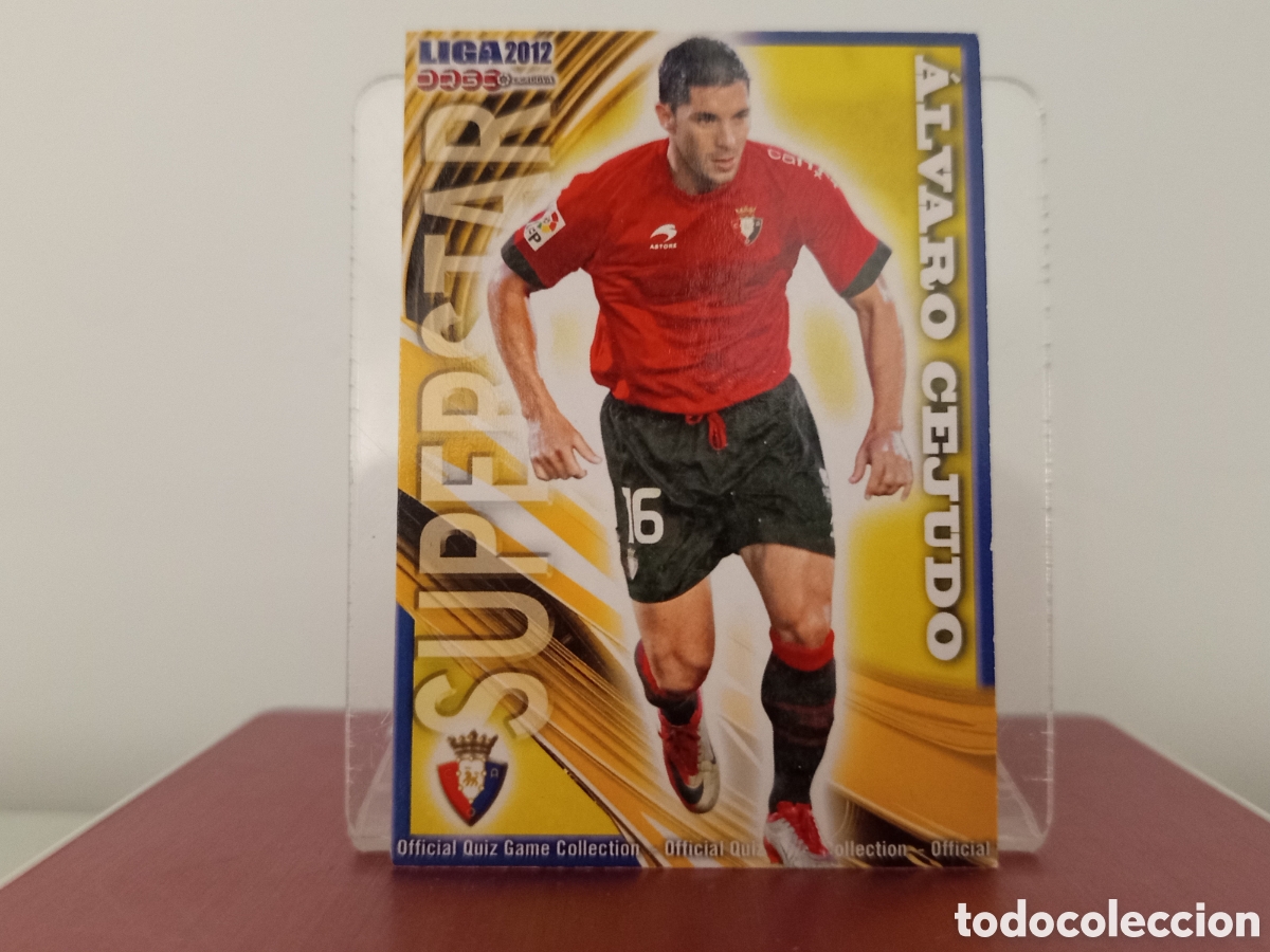 Cartes &agrave; collectionner de Football: ❇️ CROMO ⚽ &Aacute;LVARO CEJUDO OSASUNA SUPERSTAR FICHAS LIGA QUIZ 11 12 2011 2012 MUNDICROMO ❇️