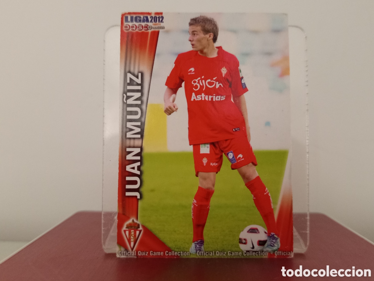 Cromos de F&uacute;tbol: ❇️ CROMO ⚽ JUAN MU&Ntilde;IZ SPORTING DE GIJ&Oacute;N FICHAS LIGA QUIZ 11 12 2011 2012 MUNDICROMO ❇️