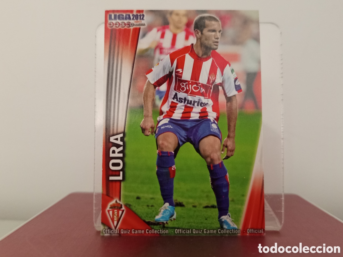 Cromos de F&uacute;tbol: ❇️ CROMO ⚽ LORA SPORTING DE GIJ&Oacute;N FICHAS LIGA QUIZ 11 12 2011 2012 MUNDICROMO ❇️
