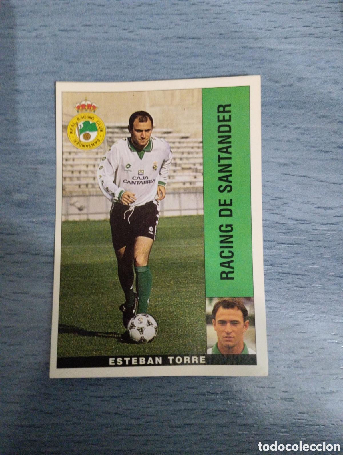 Cartes &agrave; collectionner de Football: Cromo Panini liga 95 96 Esteban torre Racing de Santander sin pegar