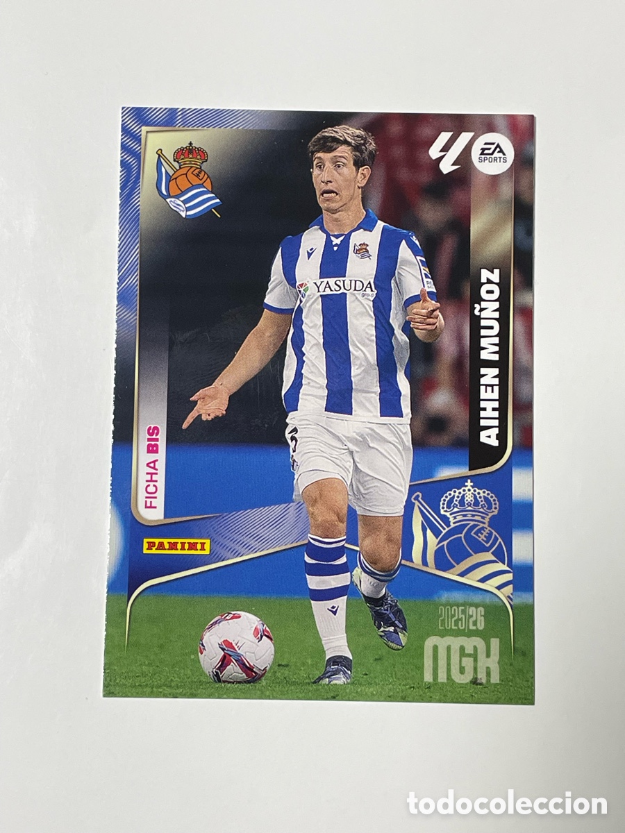 Cartes &agrave; collectionner de Football: Aihen Mu&ntilde;oz Real Sociedad Panini Megacracks 2025/26 #314 BIS