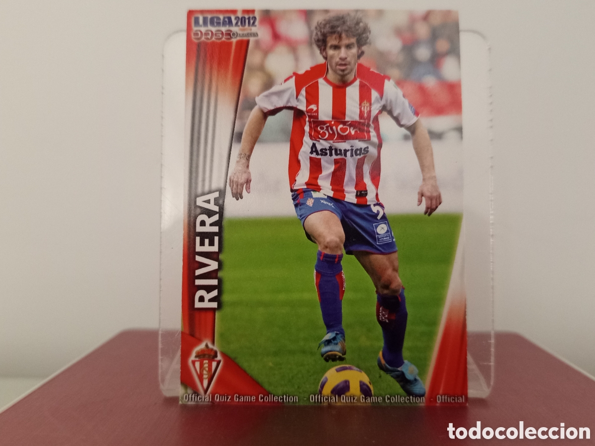 Cartes &agrave; collectionner de Football: ❇️ CROMO ⚽ RIVERA SPORTING DE GIJ&Oacute;N FICHAS LIGA QUIZ 11 12 2011 2012 MUNDICROMO ❇️