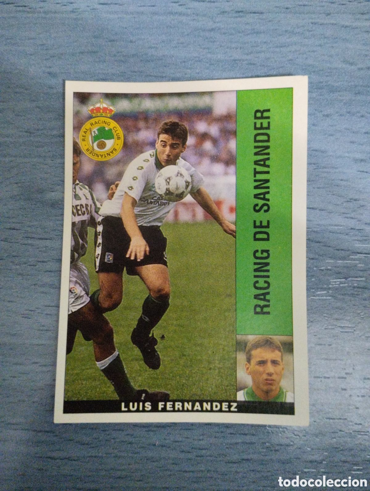 Cartes &agrave; collectionner de Football: Cromo Panini liga 95 96 luis Fern&aacute;ndez Racing de Santander sin pegar