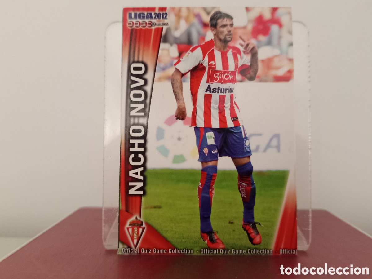 Cartes &agrave; collectionner de Football: ❇️ CROMO ⚽ NACHO NOVO SPORTING DE GIJ&Oacute;N FICHAS LIGA QUIZ 11 12 2011 2012 MUNDICROMO ❇️