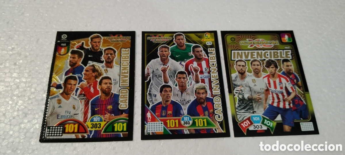 Cartes &agrave; collectionner de Football: 3 cromos adrenalyn Card Invencible