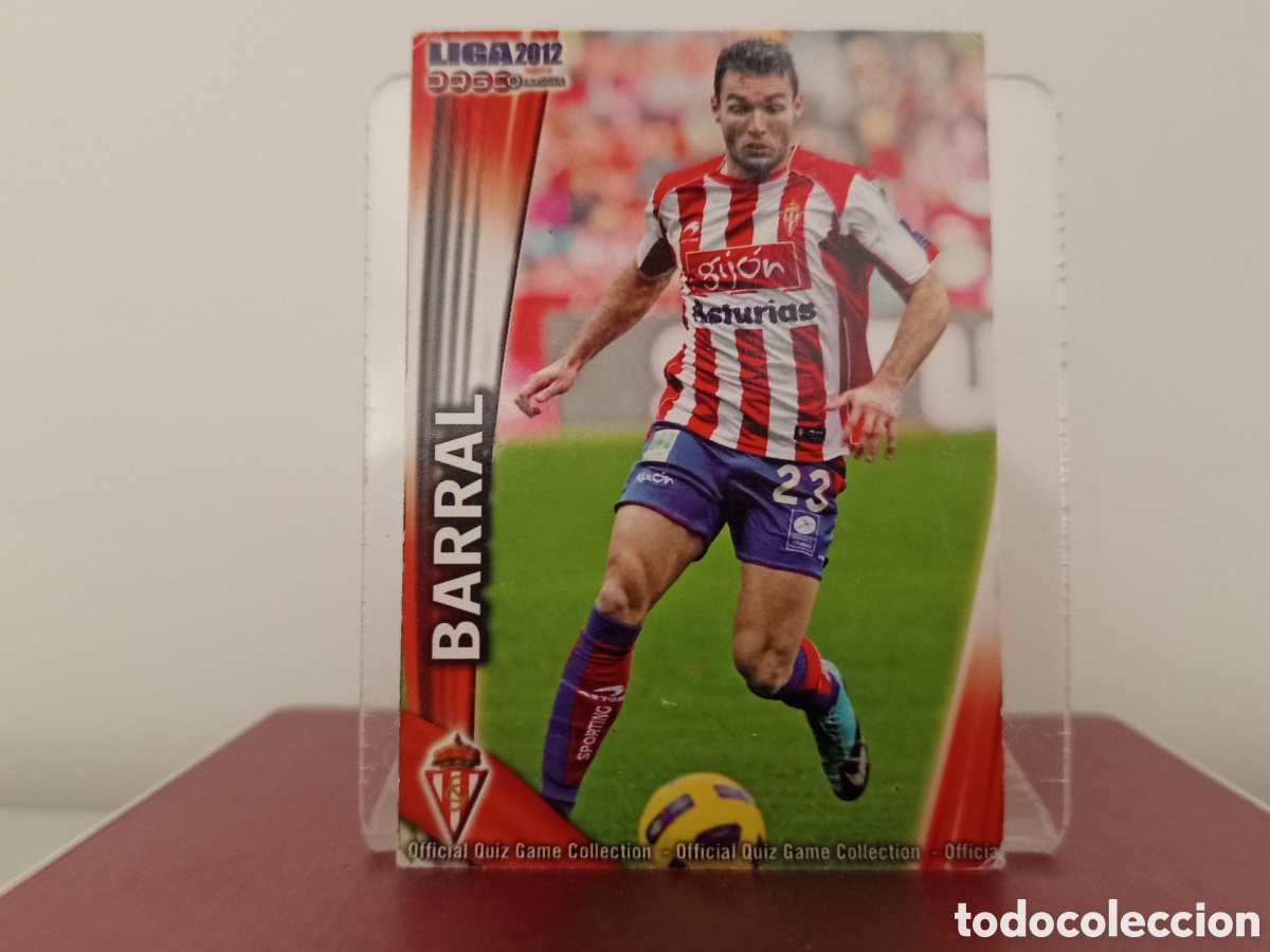 Cartes &agrave; collectionner de Football: ❇️ CROMO ⚽ BARRAL SPORTING DE GIJ&Oacute;N FICHAS LIGA QUIZ 11 12 2011 2012 MUNDICROMO ❇️