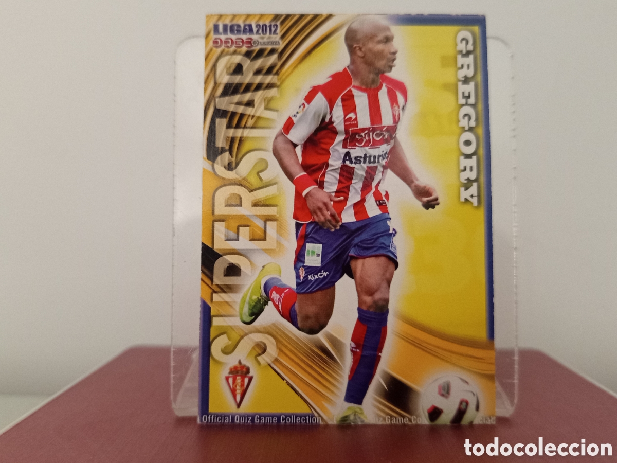 Cartes &agrave; collectionner de Football: ❇️ CROMO ⚽ GREGORY SPORTING DE GIJ&Oacute;N SUPERSTAR FICHAS LIGA QUIZ 11 12 2011 2012 MUNDICROMO ❇️