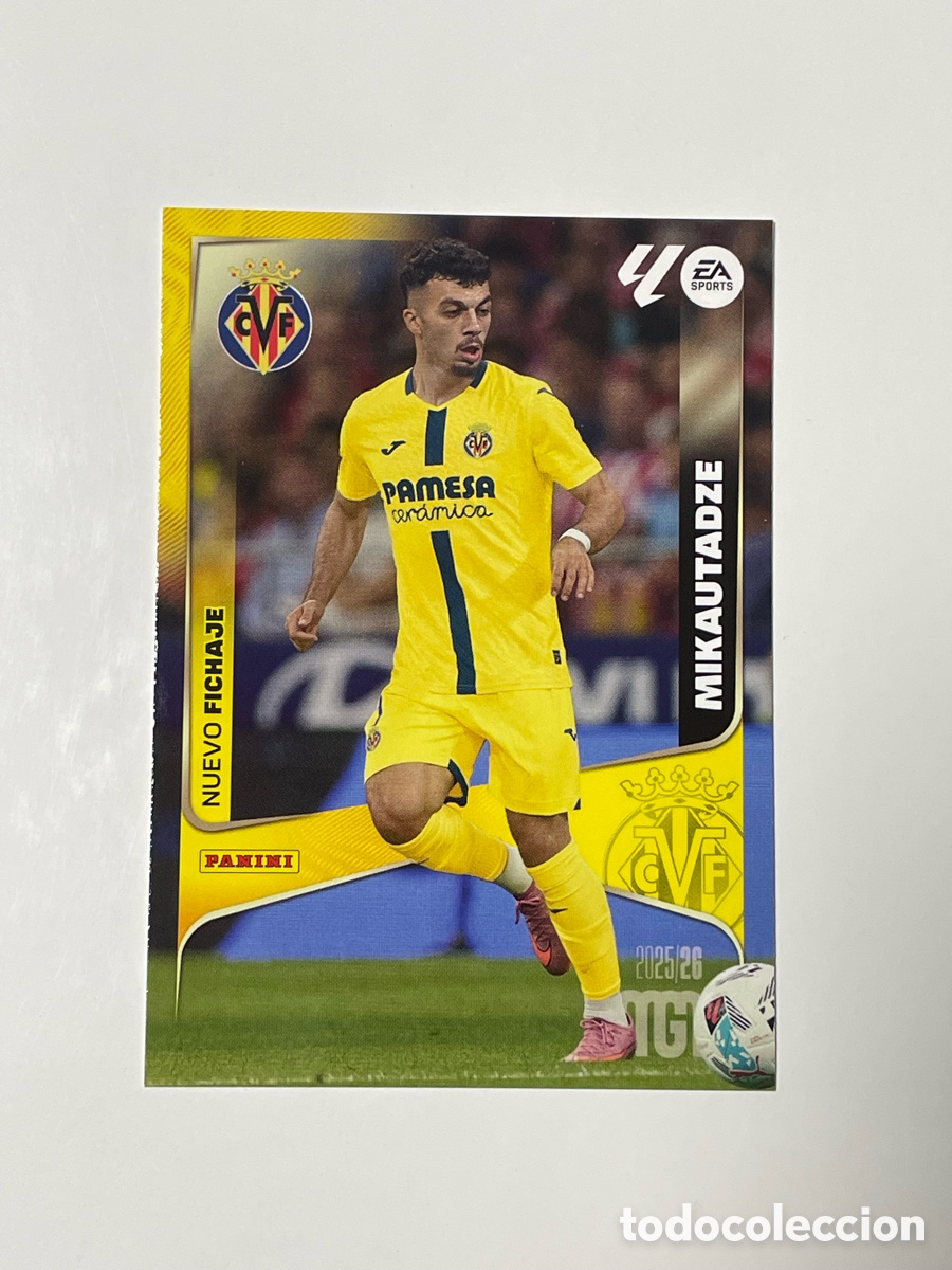 Cartes &agrave; collectionner de Football: Georges Mikautadze Villarreal Panini Megacracks 2025/26 #499 &uacute;ltimos fichajes