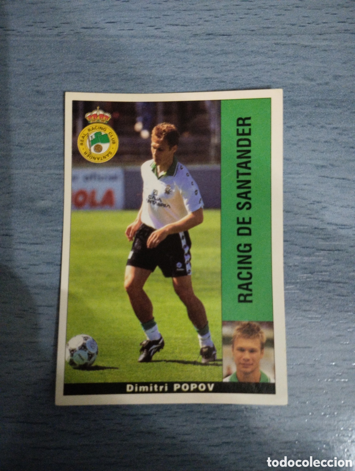 Cartes &agrave; collectionner de Football: Cromo Panini liga 95 96 popov Racing de Santander sin pegar