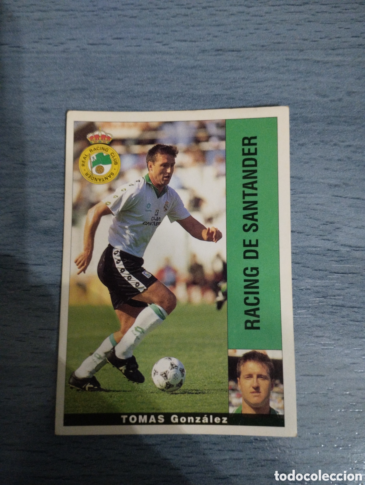 Cartes &agrave; collectionner de Football: Cromo Panini liga 95 96 tomas Racing de Santander sin pegar