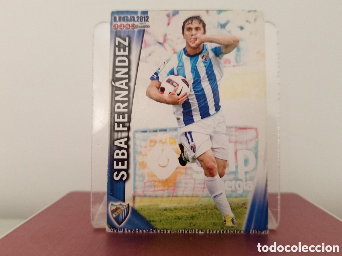 Cartes &agrave; collectionner de Football: ❇️ CROMO ⚽ SEBA FERN&Aacute;NDEZ M&Aacute;LAGA FICHAS LIGA QUIZ 11 12 2011 2012 MUNDICROMO ❇️