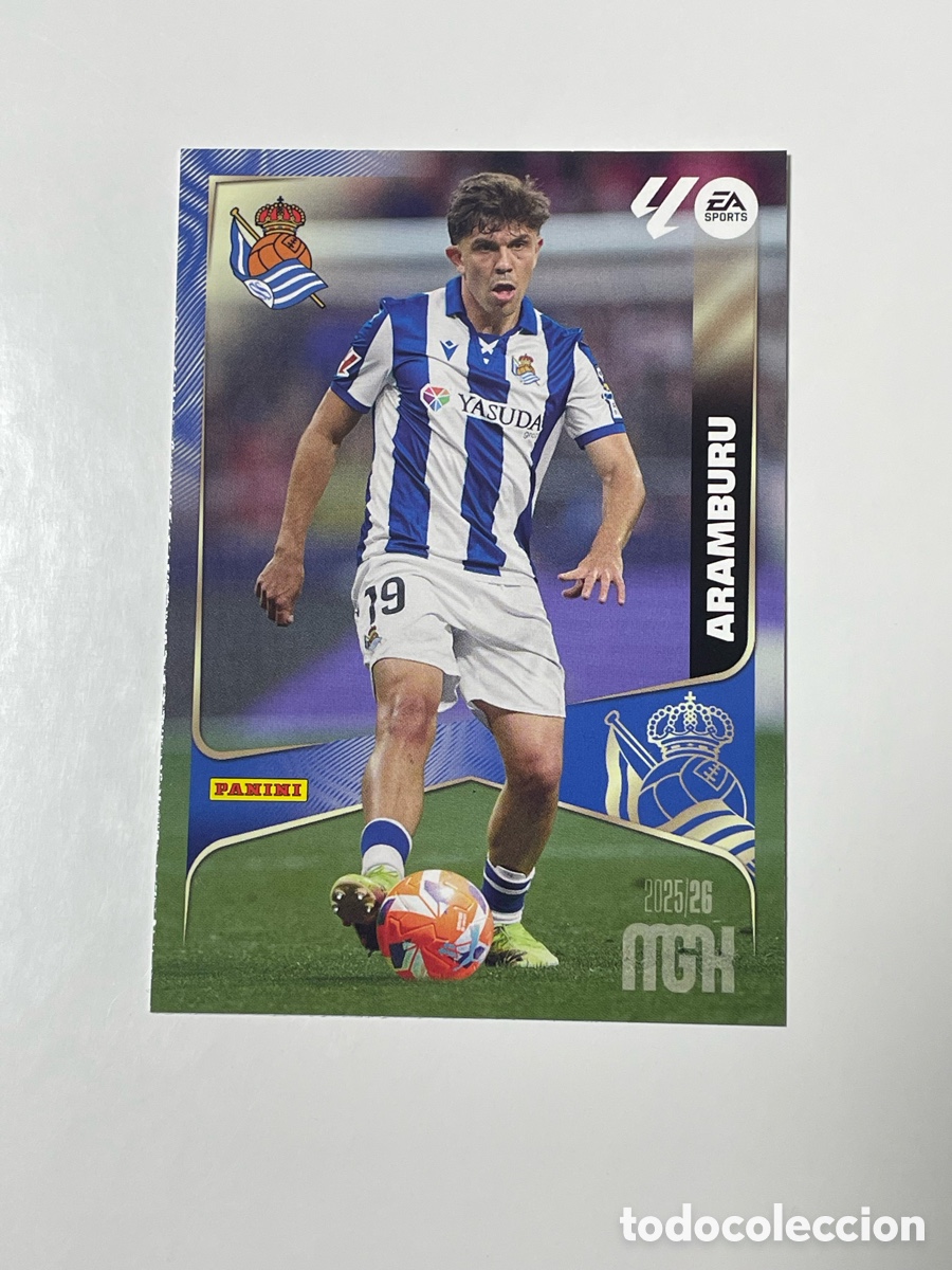 Cromos de F&uacute;tbol: Mikel Aramburu Real Sociedad Panini Megacracks 2025/26 #310