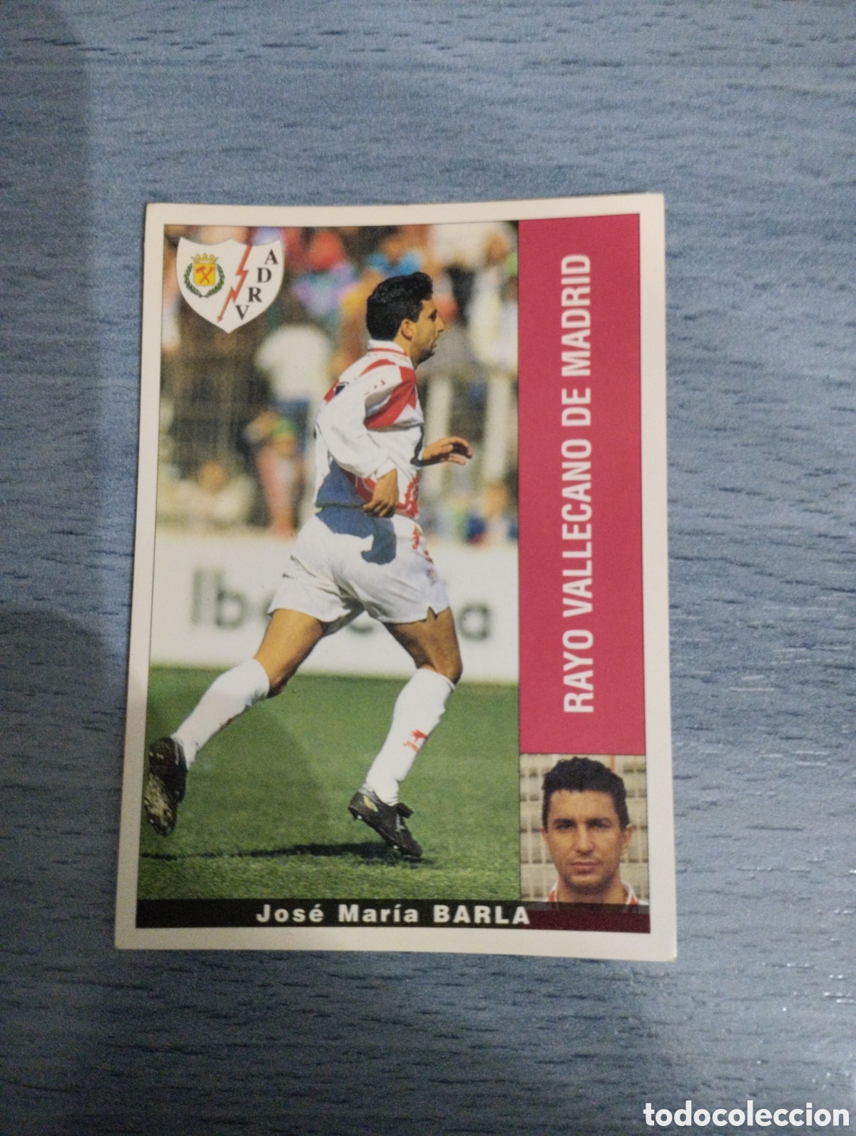 Cromos de F&uacute;tbol: Cromo Panini liga 95 96 barla rayo vallecano sin pegar