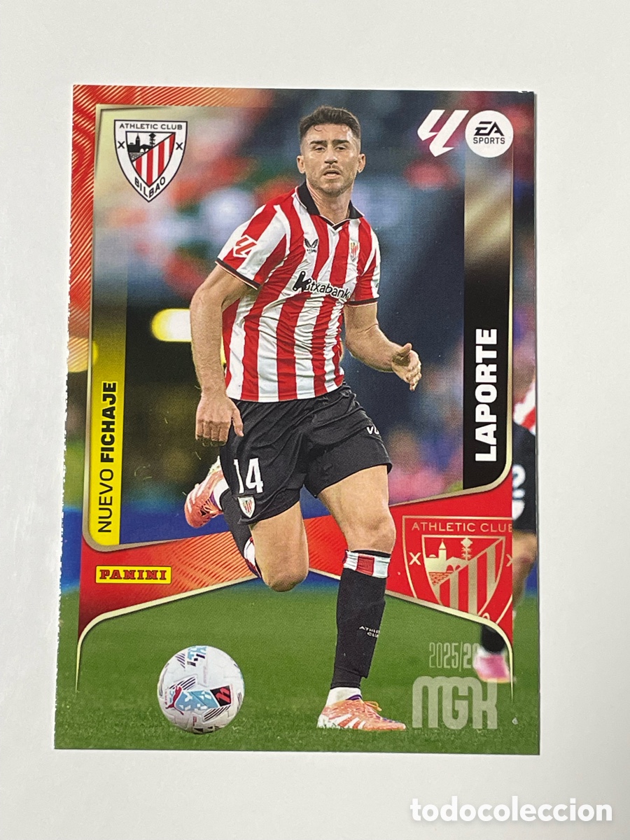 Cromos de F&uacute;tbol: Aymeric Laporte Athletic de Bilbao Panini Megacracks 2025/26 #500 ultimo fichaje.