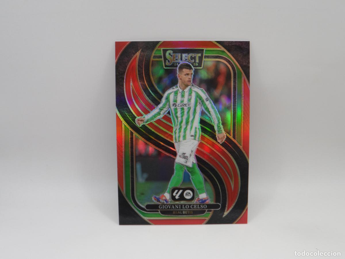 Cromos de F&uacute;tbol: 138 LO CELSO PARALELA RED PRIZM PRIZM BETIS PANINI SELECT 2024 2025 24 25