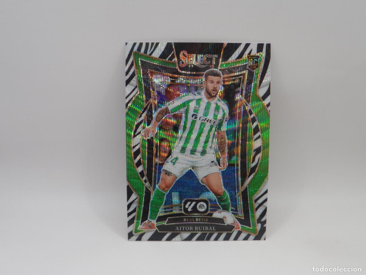 Cromos de F&uacute;tbol: 37 AITOR RUIBAL PARALELA ZEBRA PRIZM BETIS PANINI SELECT 2024 2025 24 25 ROOKIE