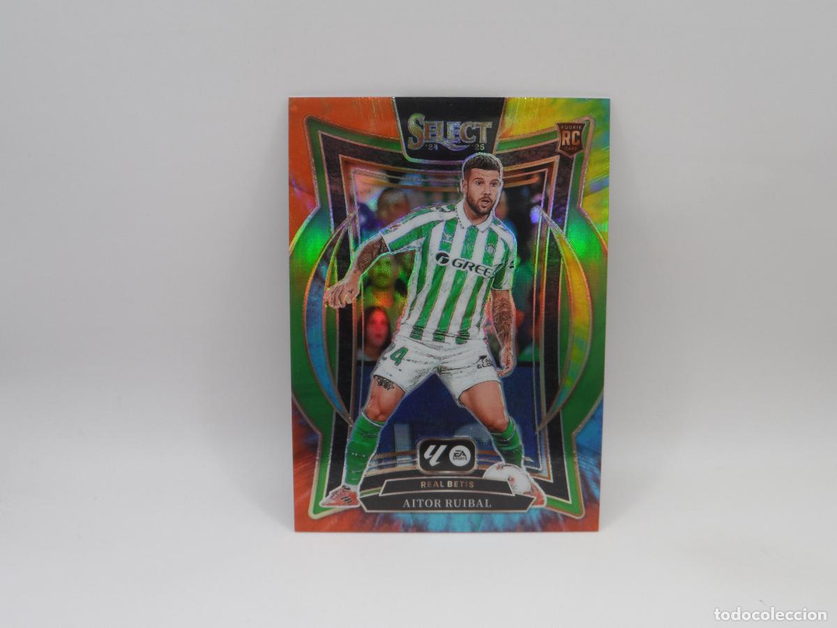 Cromos de F&uacute;tbol: 37 AITOR RUIBAL NUMERADA /25 TYE-DIE BETIS PANINI SELECT 2024-25 PRIZM ROOKIE