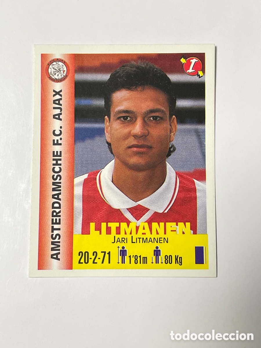 Cromos de F&uacute;tbol: Jari Litmanen Ajax Panini Equipo de Europa 1999 #8
