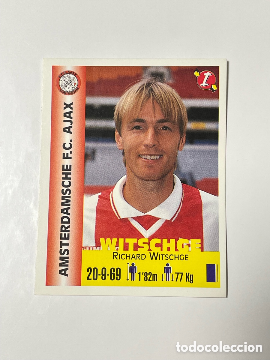 Cromos de F&uacute;tbol: Richard Witschge Ajax Panini Equipos de Europa 1999 #9