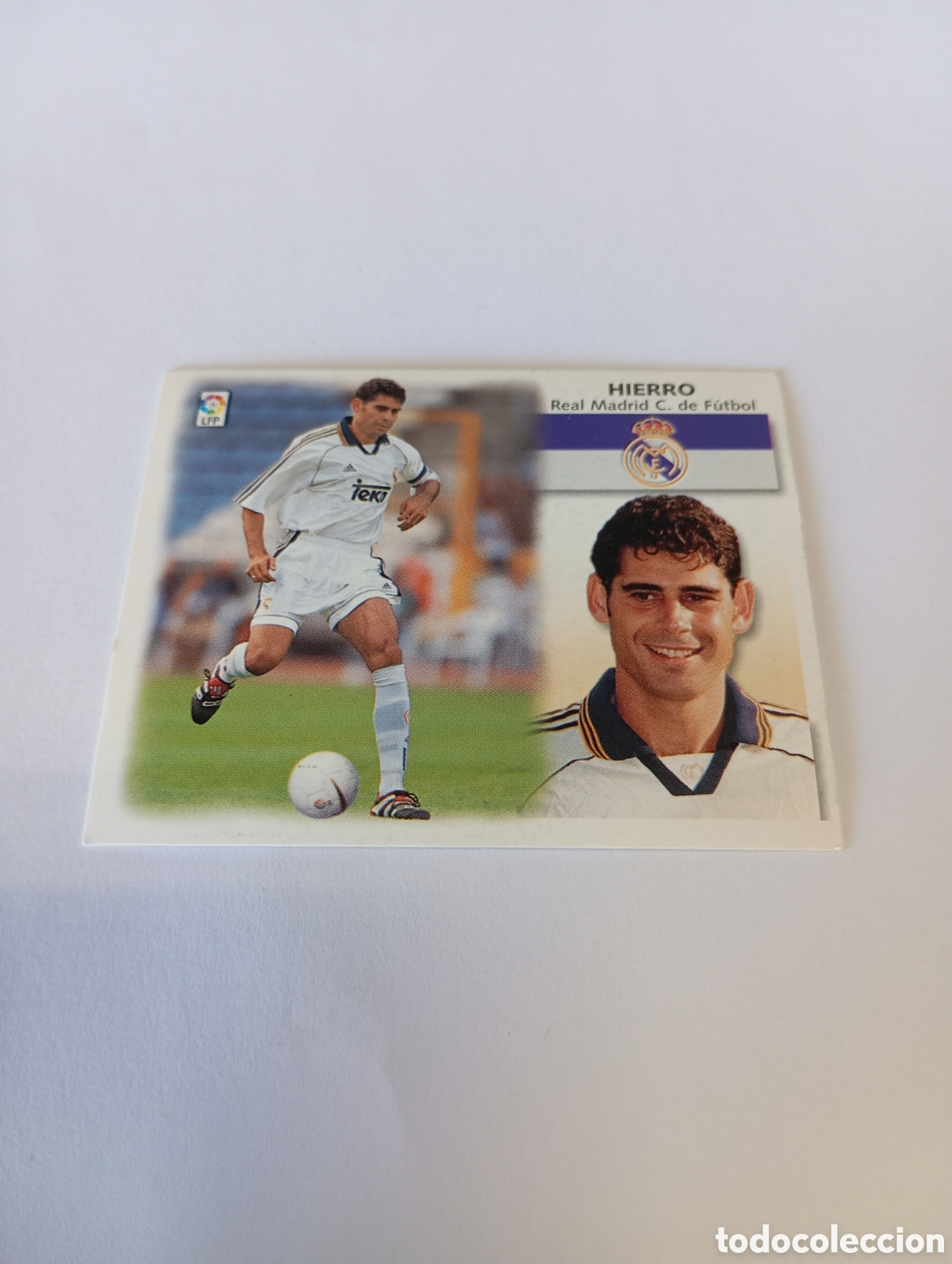 Cromos de F&uacute;tbol: HIERRO Real Madrid LIGA ESTE 1999 2000 PANINI 99 00 NUEVO SIN PEGAR