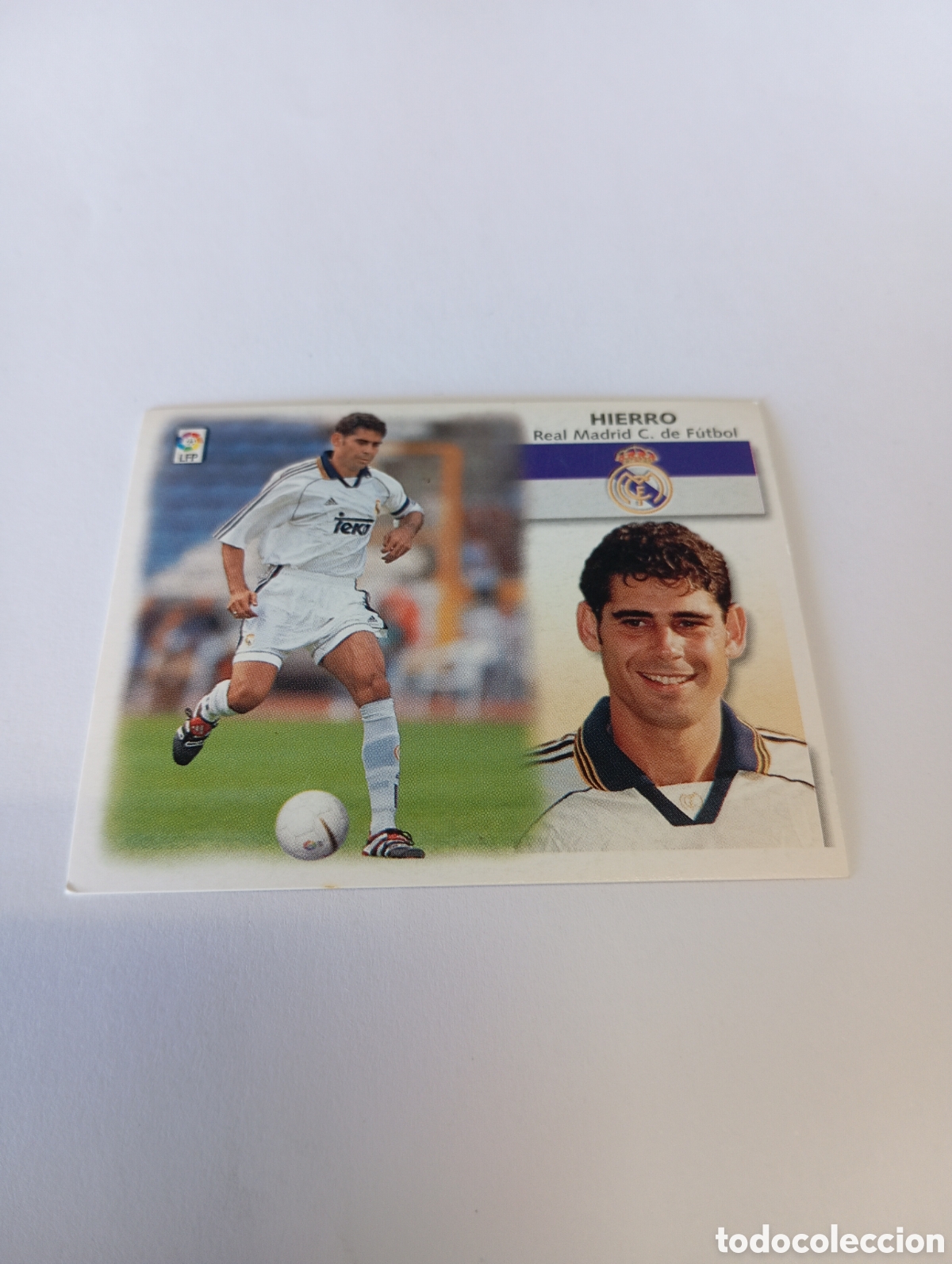 Cromos de F&uacute;tbol: HIERRO Real Madrid LIGA ESTE 1999 2000 PANINI 99 00 NUEVO SIN PEGAR