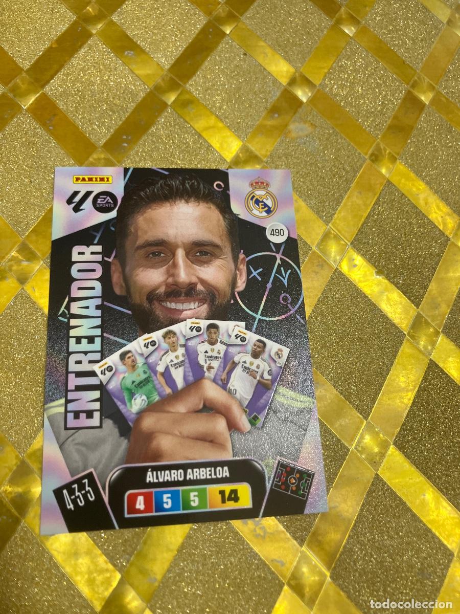 Football Stickers: CROMO DE FUTBOL NUMERO 490 ARBELOA REAL MADRID PLUS ENTRENADOR ADRENALYN XL 2025 2026 PANINI !