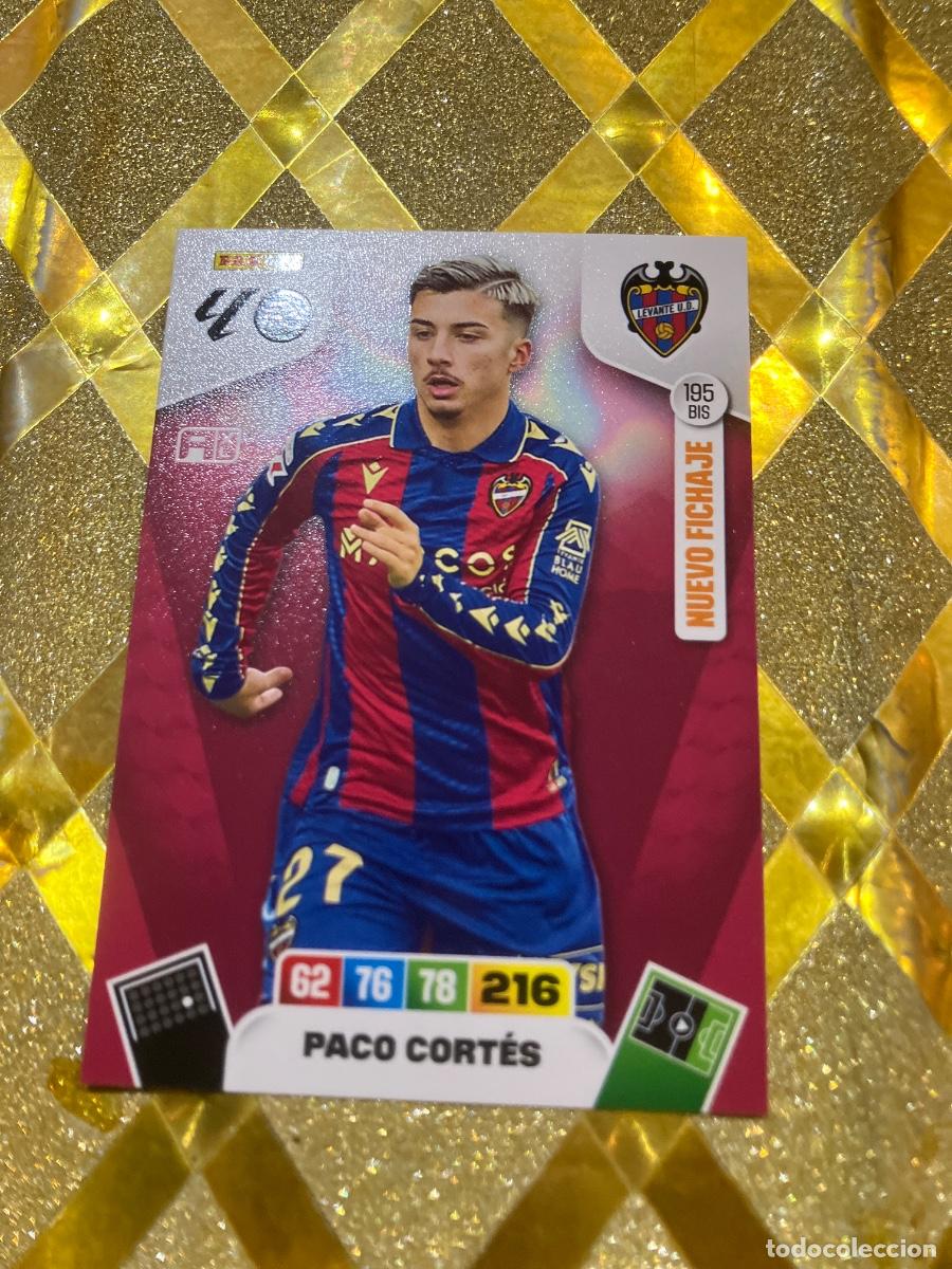 Cromos de F&uacute;tbol: CROMO DE FUTBOL NUMERO BIS 195 PACO CORTES LEVANTE ADRENALYN XL 2025 2026 PANINI !