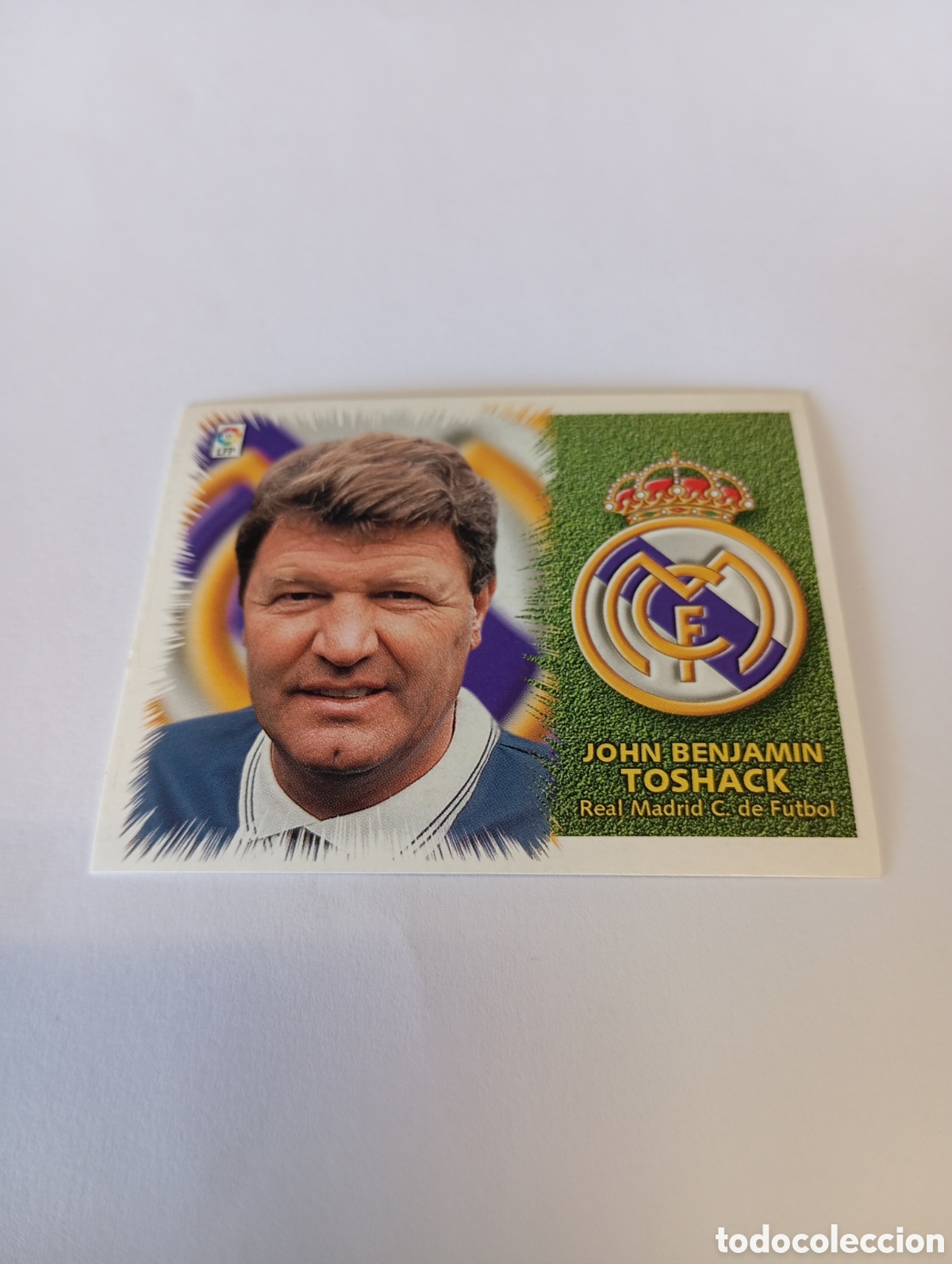 Cromos de F&uacute;tbol: ENTRENADOR JOHN TOSHACK Real Madrid LIGA ESTE 1999 2000 PANINI 99 00 NUEVO SIN PEGAR