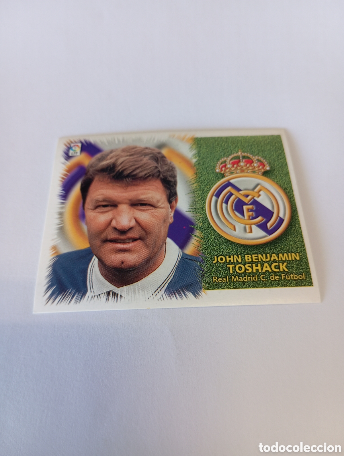 Cromos de F&uacute;tbol: ENTRENADOR JOHN TOSHACK Real Madrid LIGA ESTE 1999 2000 PANINI 99 00 NUEVO SIN PEGAR