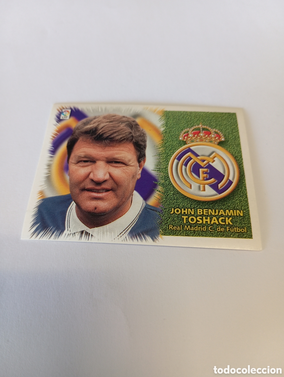 Cromos de F&uacute;tbol: ENTRENADOR JOHN TOSHACK Real Madrid LIGA ESTE 1999 2000 PANINI 99 00 NUEVO SIN PEGAR