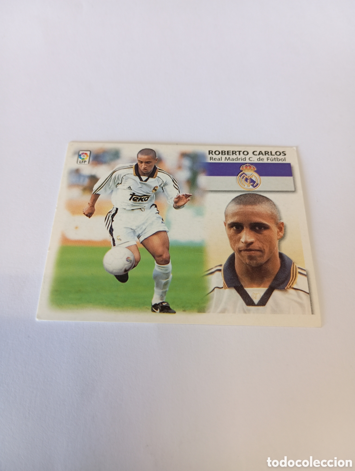 Cromos de F&uacute;tbol: ROBERTO CARLOS Real Madrid LIGA ESTE 1999 2000 PANINI 99 00 NUEVO SIN PEGAR