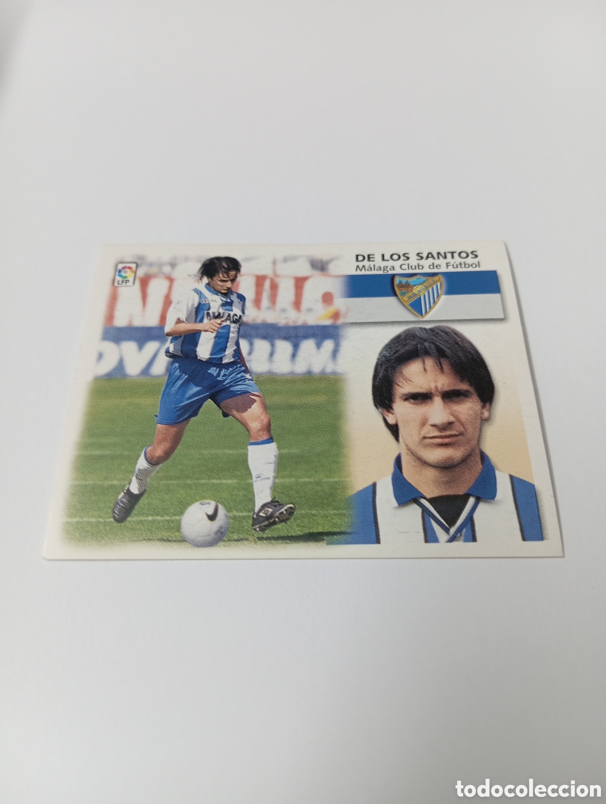 Cromos de F&uacute;tbol: DE LOS SANTOS M&aacute;laga LIGA ESTE 1999 2000 PANINI 99 00 NUEVO SIN PEGAR