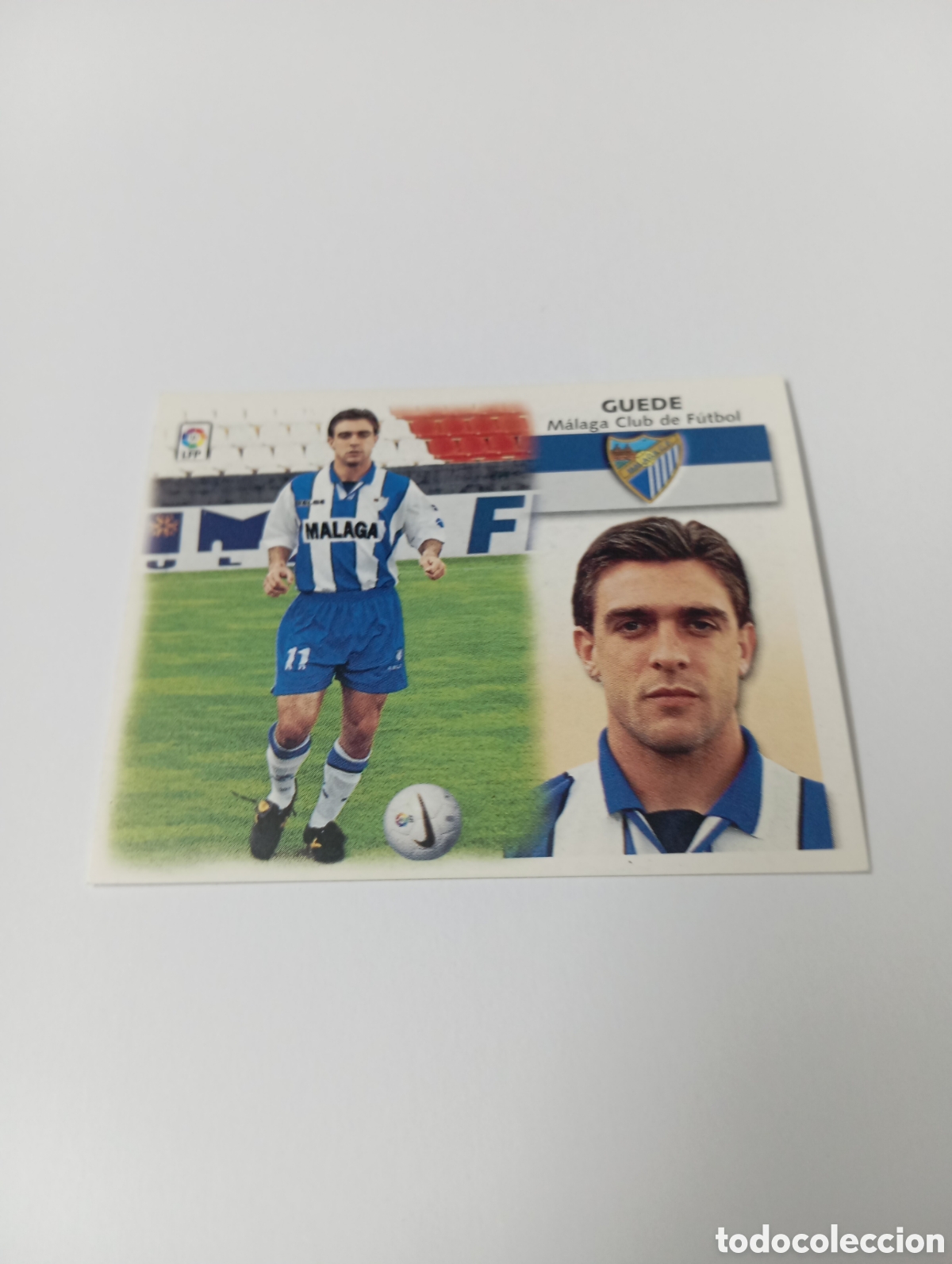 Cromos de F&uacute;tbol: GUEDE BAJA M&aacute;laga LIGA ESTE 1999 2000 PANINI 99 00 NUEVO SIN PEGAR