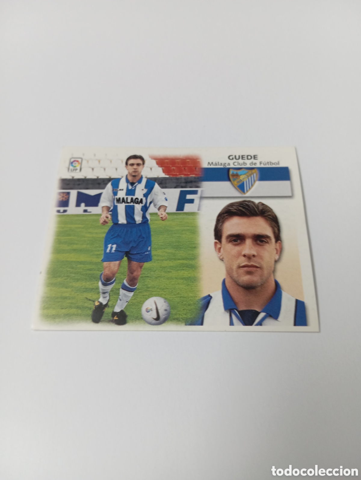 Cromos de F&uacute;tbol: GUEDE BAJA M&aacute;laga LIGA ESTE 1999 2000 PANINI 99 00 NUEVO SIN PEGAR