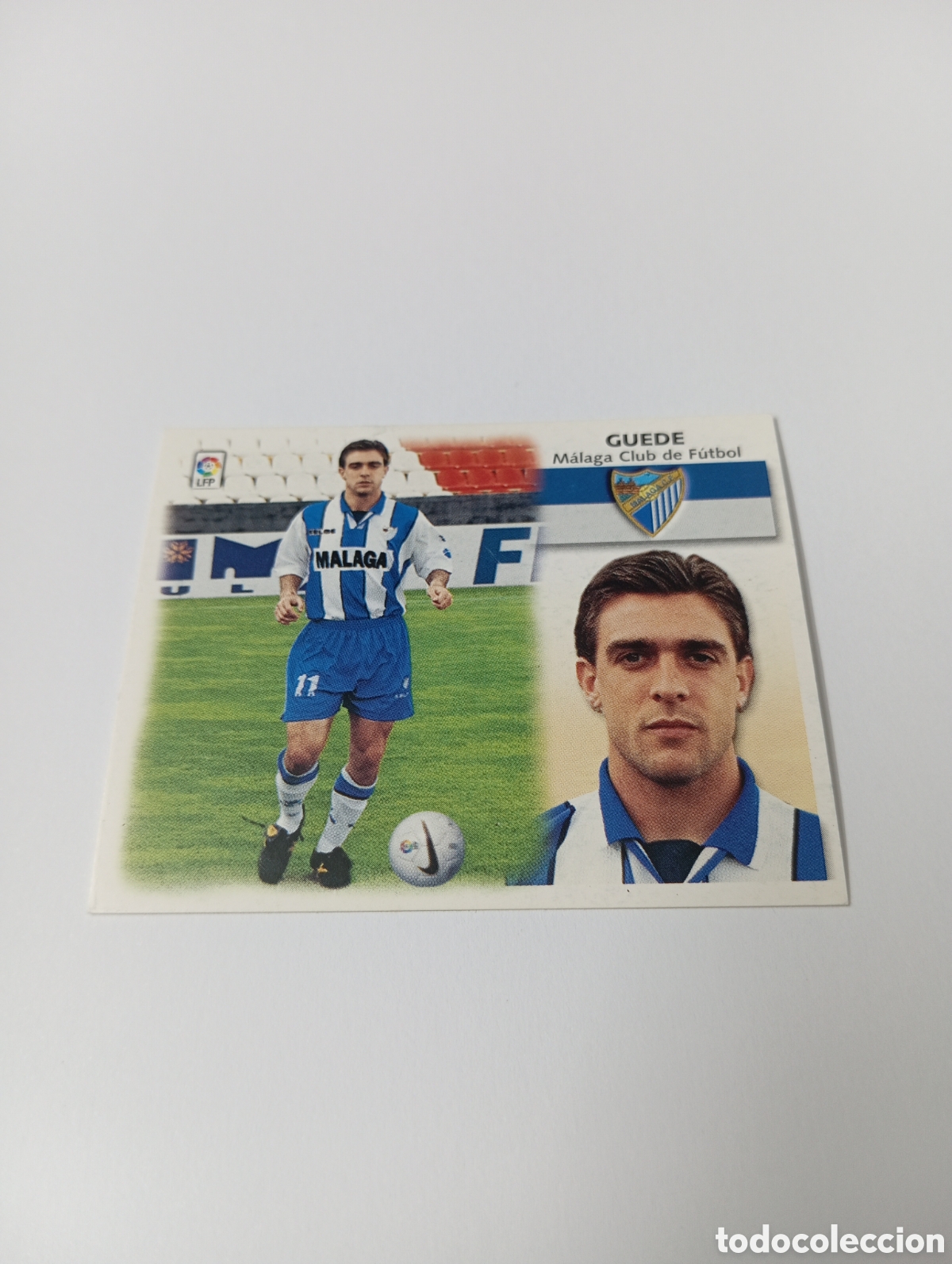 Cromos de F&uacute;tbol: GUEDE BAJA M&aacute;laga LIGA ESTE 1999 2000 PANINI 99 00 NUEVO SIN PEGAR