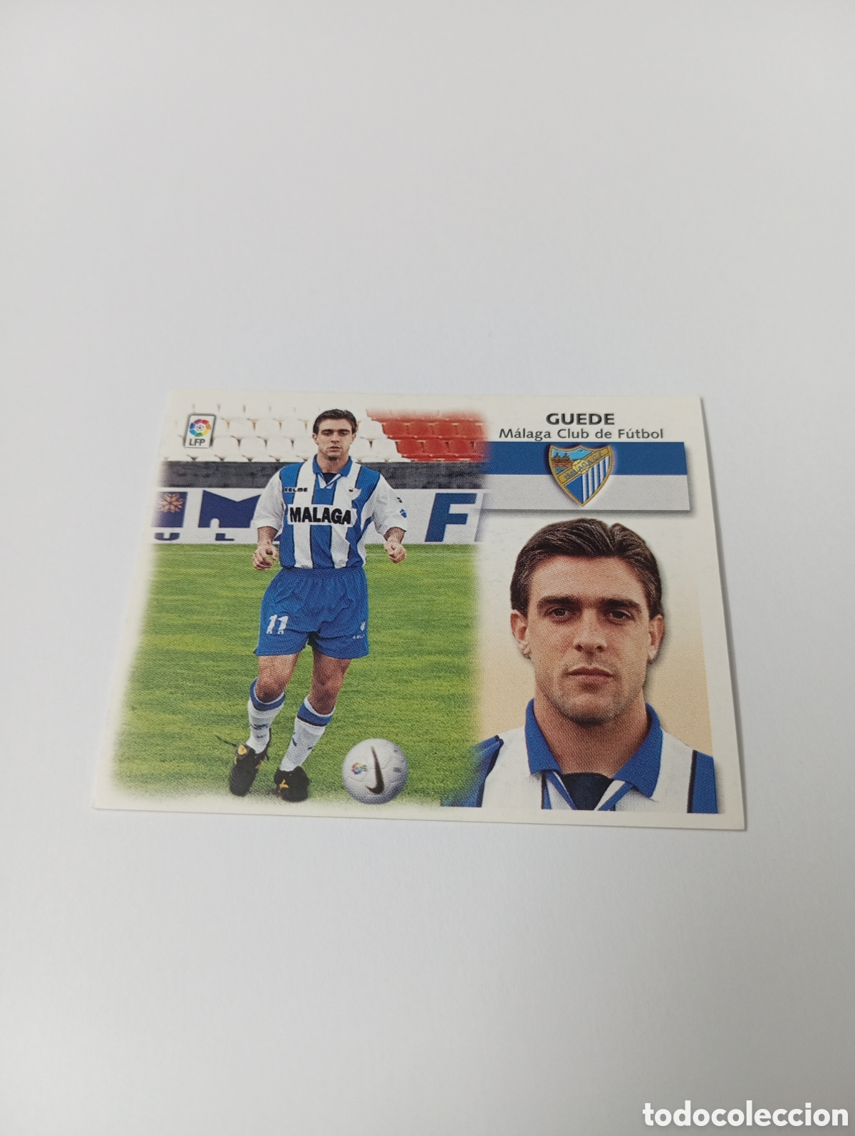 Cromos de F&uacute;tbol: GUEDE BAJA M&aacute;laga LIGA ESTE 1999 2000 PANINI 99 00 NUEVO SIN PEGAR