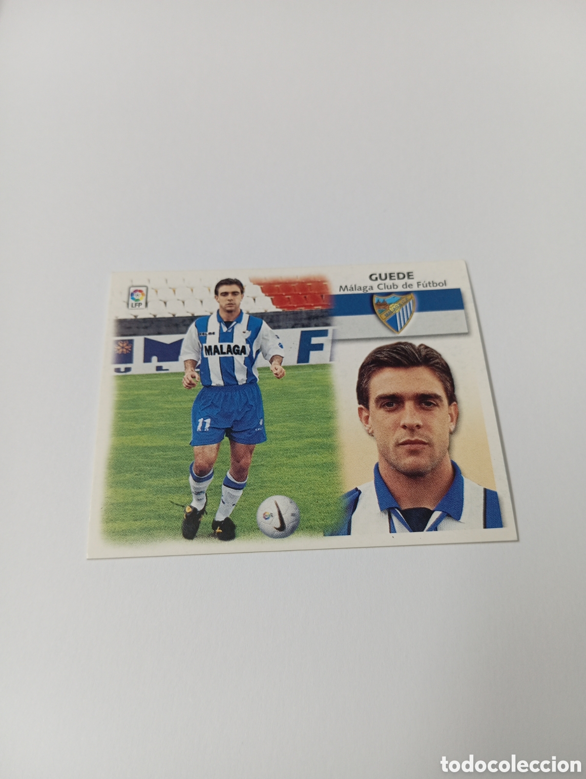 Cromos de F&uacute;tbol: GUEDE BAJA M&aacute;laga LIGA ESTE 1999 2000 PANINI 99 00 NUEVO SIN PEGAR