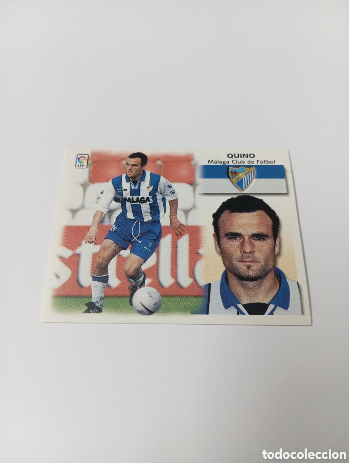 Cromos de F&uacute;tbol: QUINO BAJA M&aacute;laga LIGA ESTE 1999 2000 PANINI 99 00 NUEVO SIN PEGAR