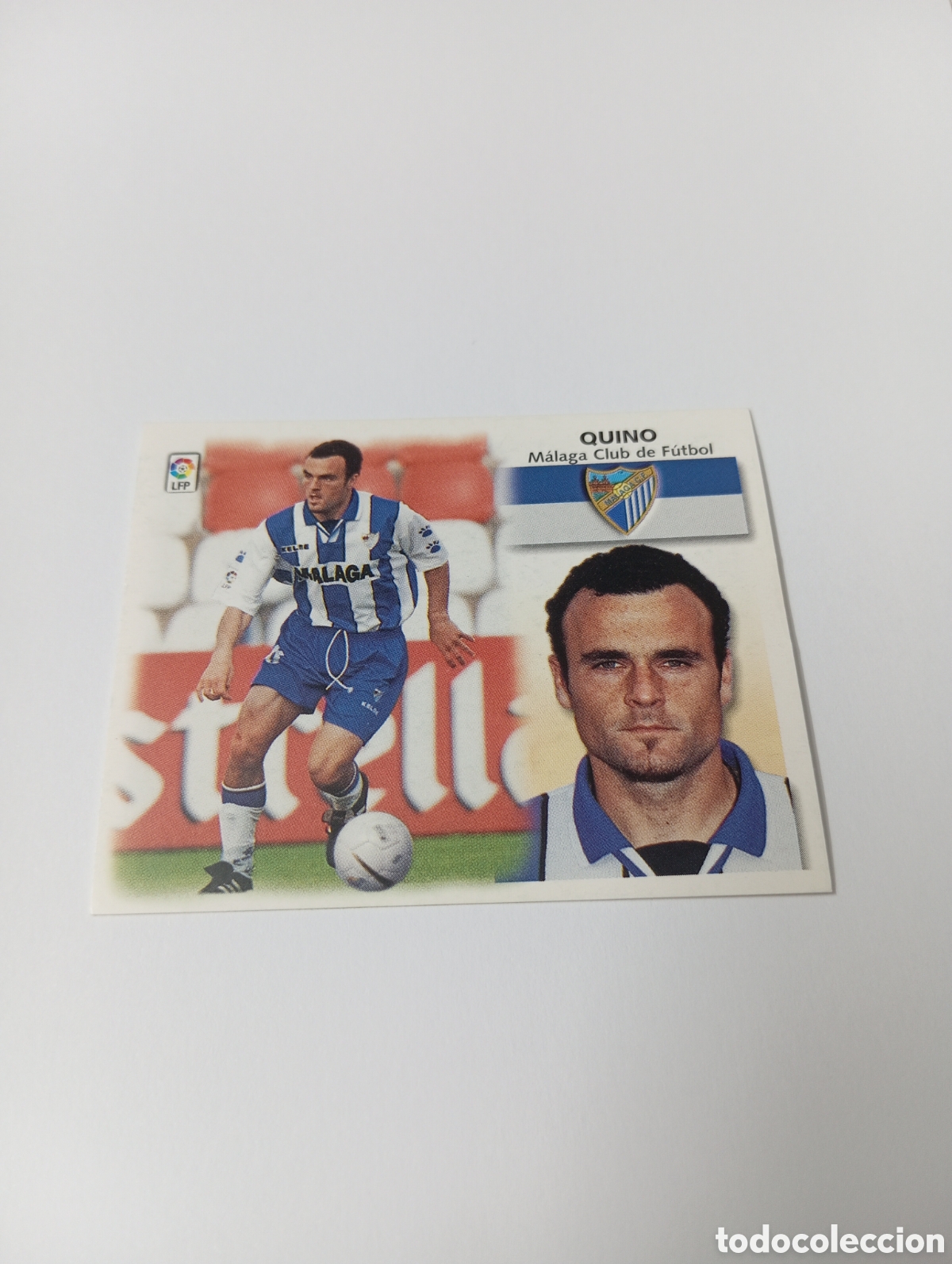 Cromos de F&uacute;tbol: QUINO BAJA M&aacute;laga LIGA ESTE 1999 2000 PANINI 99 00 NUEVO SIN PEGAR