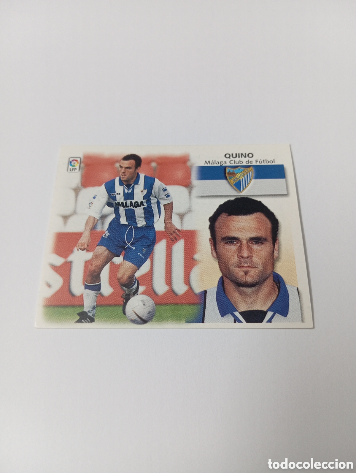 Cromos de F&uacute;tbol: QUINO BAJA M&aacute;laga LIGA ESTE 1999 2000 PANINI 99 00 NUEVO SIN PEGAR