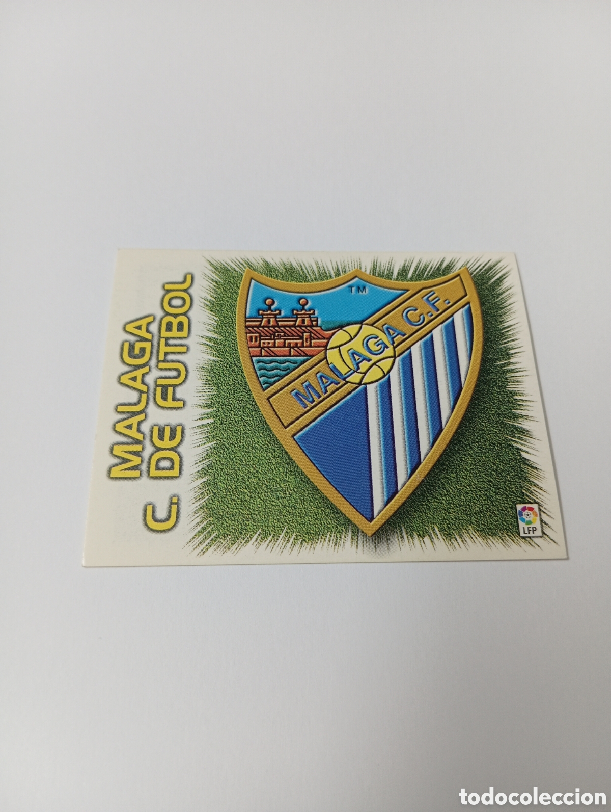Cromos de F&uacute;tbol: ESCUDO M&aacute;laga LIGA ESTE 1999 2000 PANINI 99 00 NUEVO SIN PEGAR
